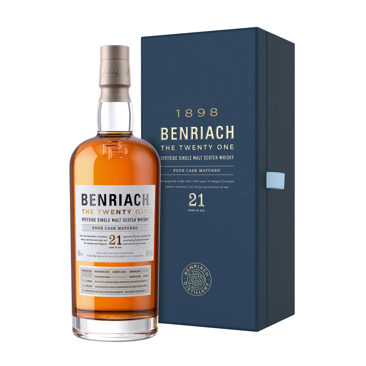 BenRiach 21 Year Old Single Malt Scotch Whisky 750ml