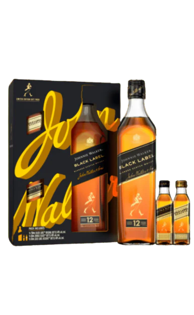 Johnnie Walker Black Label 750ml with 50ml Gift Box