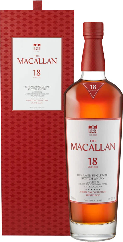 Macallan 18 Year Old Sherry Oak Cask Scotch Whisky 750ml