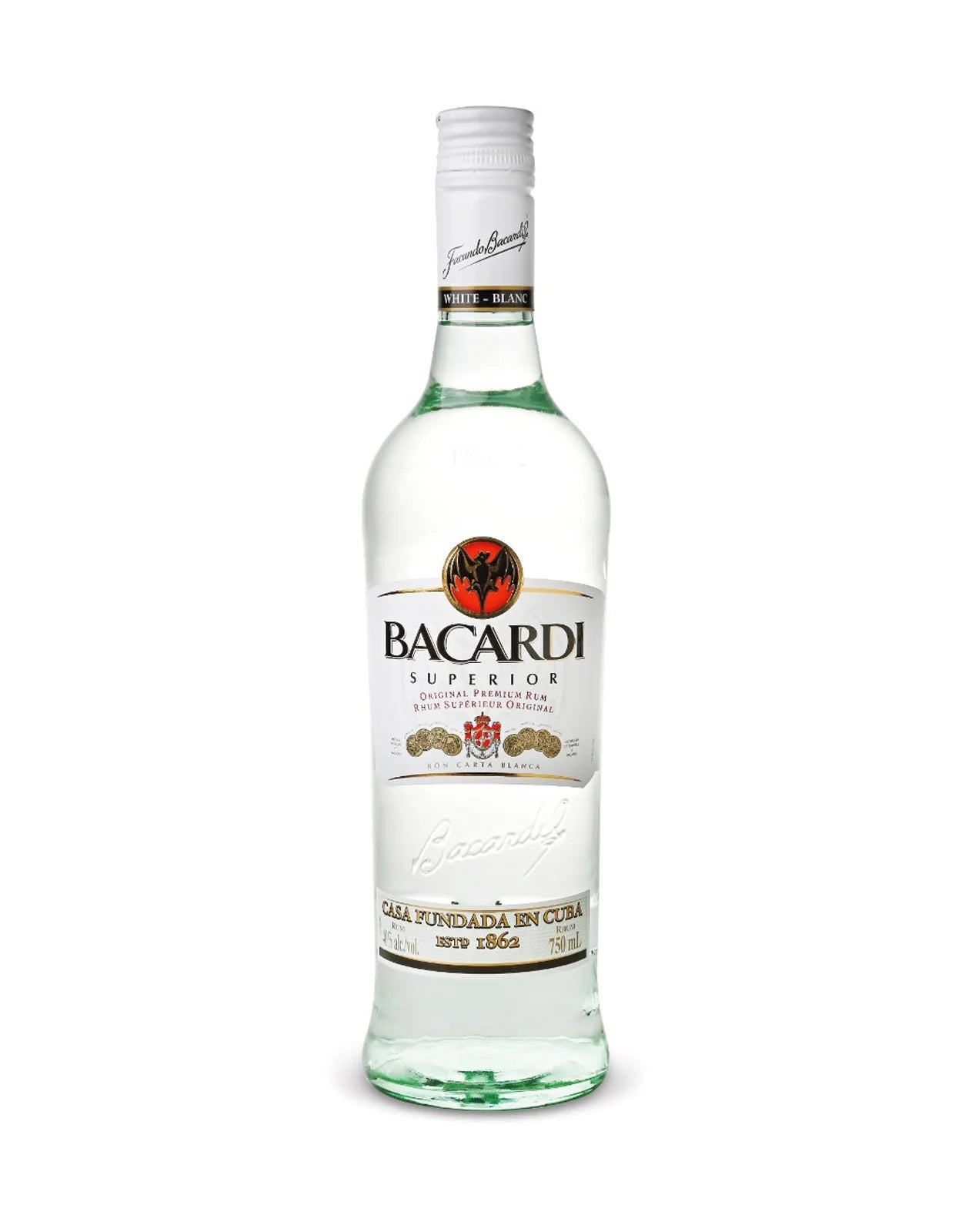 Bacardi White Rum 750ml