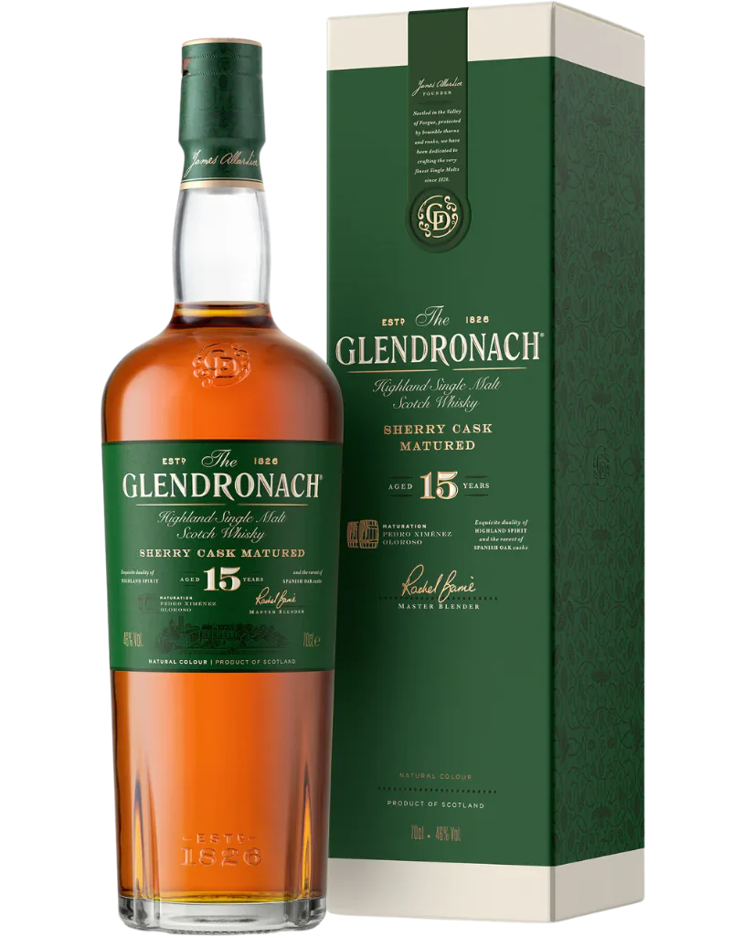 Glendronach 15 Year Old Single Malt Scotch Whisky 750ml