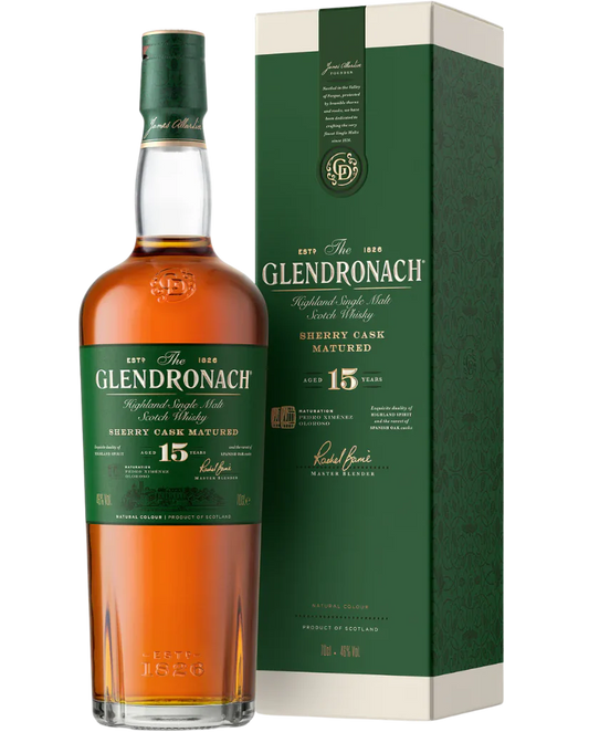 Glendronach 15 Year Old Single Malt Scotch Whisky 750ml