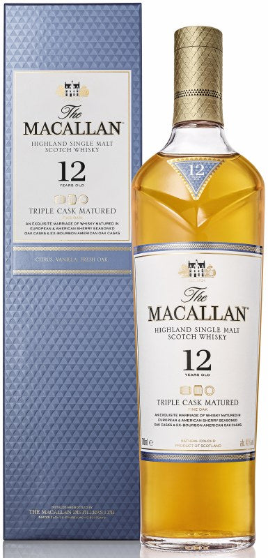 Macallan 12 Year Old Triple Cask Matured Scotch Whisky 750ml