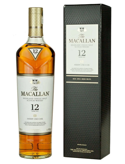 Macallan 12 Year Old Sherry Oak Scotch Whisky 750ml