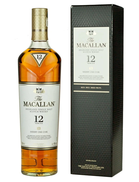 Macallan 12 Year Old Sherry Oak Scotch Whisky 750ml