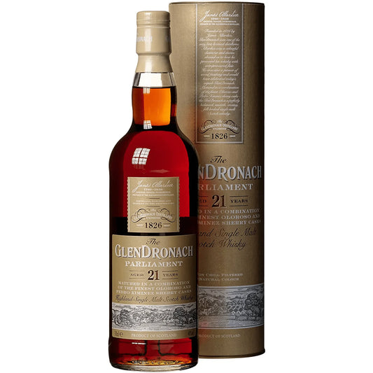 Glendronach Parliament 21 Year Old Single Malt Scotch Whisky 750ml